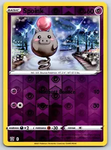 Spoink - Reverse Holo - Kampfstile 055/163 kawayoo Pokemon Karte NM - Bild 1 von 2