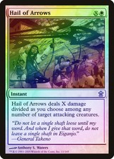 Hail of Arrows FOIL Saviors of Kamigawa PLD White Uncommon MTG CARD ABUGames