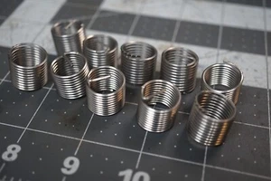 Lot of 10 Pcs 5/8"-18 x 5/8" Long Steel Helicoil Inserts Thread Repair - Picture 1 of 3