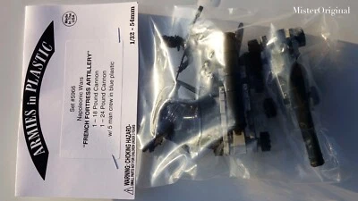 Armies in Plastic Napoleonic Wars French Fortress Artillery 18 & 24 lb Guns - Image 1 of 3