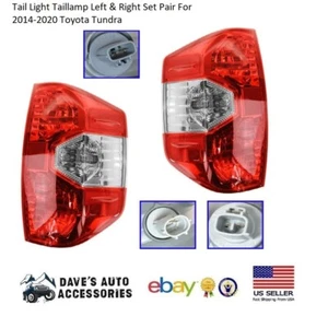 Tail Light Taillamp Left & Right Set Pair For 2014-2020 Toyota Tundra - Picture 1 of 8