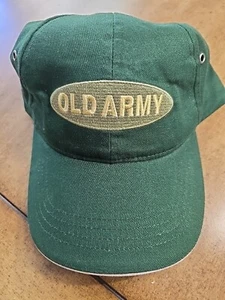 Old Army Green Dad Hat Adult Ball Cap Adjustable Strapback OSFM NWOT Sample Hat - Picture 1 of 10