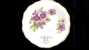 July Trinket Dish The Butchant Gardens Canada Made Regency England - Photo 1/2