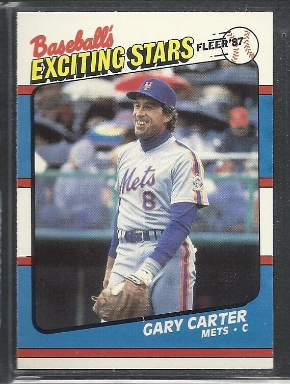 1987 Fleer Baseball's Exciting Stars - #9 - Gary Carter - New York Mets - Image 1 of 1