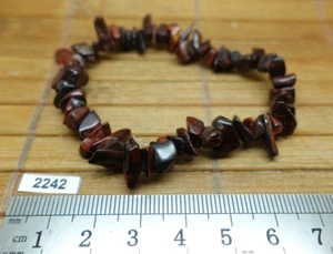 Bracelet baroque chips OEIL DE TAUREAU d'Afrique du Sud qualité A lithotherapie - Picture 1 of 3