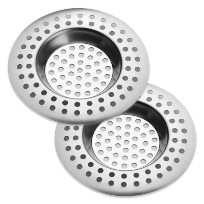 2er Set Abflusssieb Spülbecken Stopfen Sieb Abflussschutz Haarsieb Waschbecken - Bild 1 von 2