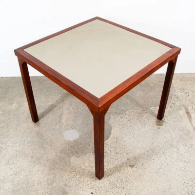 中世纪现代餐桌卡实心核桃方形工作室定制复古 — 第 1/4 张图片