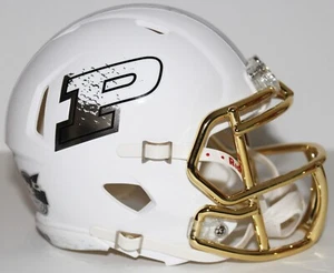 2019 Purdue Boilermakers Custom Riddell Mini Helmet vs Maryland - Picture 1 of 6
