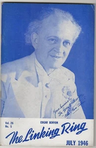 The Linking Ring Magazine Of Magic & Magicians JUL 1946 Vol. 26 No5 EDGAR BENYON - Picture 1 of 1