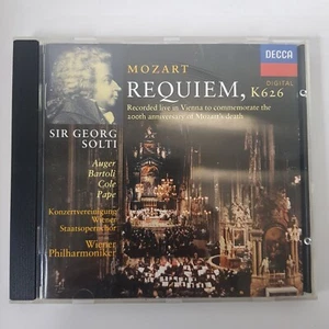 Mozart Requiem Sir George Solti Wiener Philharmoniker Auger Bartoli Cole CD - Picture 1 of 5