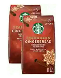 2 BAGS Starbucks GINGERBREAD FLAVORED Ground Coffee 11 oz each Limited Edition - Picture 1 of 9