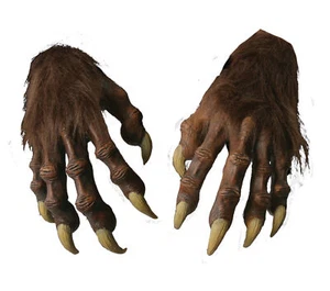 Werewolf Hands Halloween Costume Accessory - Realistic, Long Claws, Perfect Fit - Picture 1 of 1