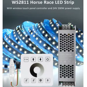 5-20M 24V WS2811 Horse Race LED Strip 2835 120Leds/m Running Water Flowing Light - Picture 1 of 35