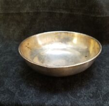 VTG Silver Plated Serving Mixing Bowl Original Patina 9.5 in Diameter 4 in Deep