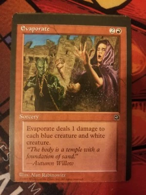 Evaporate MISPRINT Magic The Gathering MTG Card - Miscut - Image 1 of 2