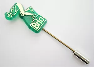 E249) Vintage Brio grün Sport Speed Eislauf Krawatte Reversstick Pin Abzeichen - Bild 1 von 2