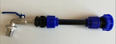 IBC 1" Auslaufhahn Verlängerung Regenwassertank Wasserfass Regenfass #1010V- 1" - Bild 1 von 4