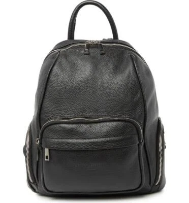 Mochila de couro preta MAISON Heritage Paris Basi US$ 395 - Imagem 1 de 3