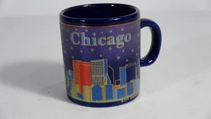 Chicago Skyline Blue Small Espresso Cup - City Merchandise - Picture 1 of 5