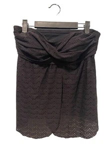 NEW Isabel Maternity Swim Top Large Black With Strap/Strapless Tankini Crochet - Picture 1 of 5