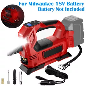 Digital Air Compressor Cordless Tire Inflator Pump for Milwaukee M18 18V Battery - Picture 1 of 10