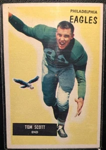 Bowman Tom Scott 1955 #79 Philadelphia Eagles End excelente estado casi nuevo - Imagen 1 de 2