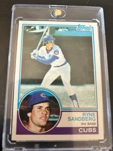 1983 Topps Ryne Sandberg Rookie Card #83 Chicago Cubs RC Vintage - Picture 1 of 2