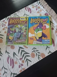 Two LarryBoy DVD's Greta Gruesome In The YodelNapper & The Angry Eyebrows - Picture 1 of 5