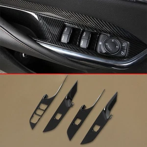 For Cadillac XT4 2019-2023 Carbon Fiber Window Switch Cover Trims Accessories - Picture 1 of 5
