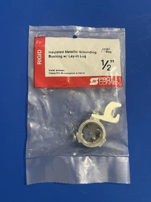 Sigma Electric 43381 ProConnex Zinc Die Cast Insulated Grounding Bushing 1/2 in. - Image 1 of 2