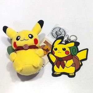 Pokemon Center Exclusive Pikachu Adventure Plush Rubber Mascot - Imagen 1 de 8