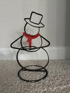 Yankee Candle metal snowman tea light holder - Picture 1 of 4