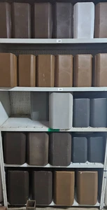 QSC AD‑S4T AcousticDesign Loudspeakers x2 – Light/Dark Brown, White/Grey ✅ - Picture 1 of 34