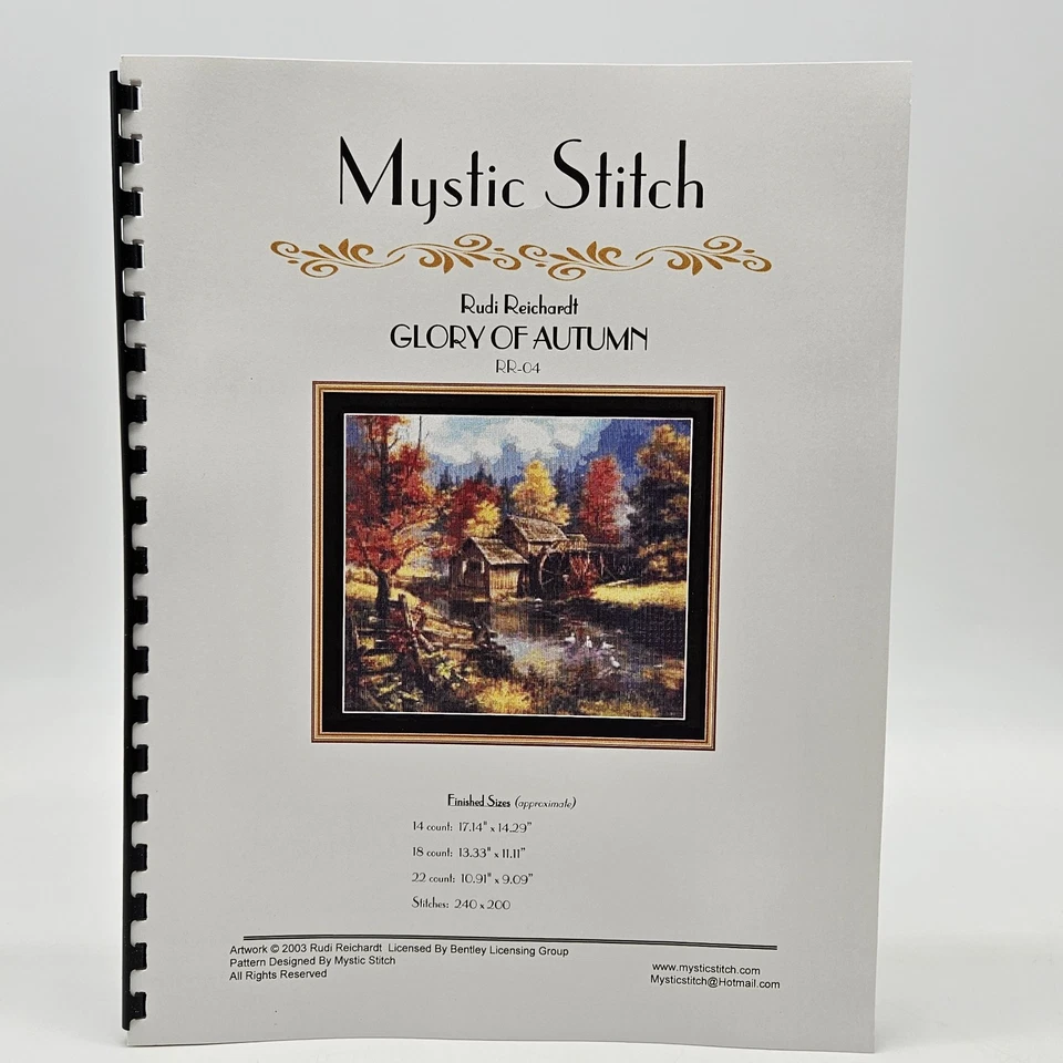 Punto Místico Punto de Cruz Patrón Gloria del Otoño RR-04 Rudi Reichardt  Foto 1 de 4