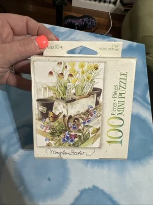 RARO (Milton Bradley) Marjolein Bastin Floral 100 Piezas MINI Rompecabezas - ¡Nunca Usado! Foto 1 de 4