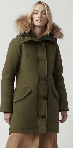 Parka donna Canada Goose Rossclair heritage verde militare taglia XS nuovo