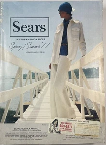 Vintage Sears Spring Summer Catalog 1977 Clothes Fashions Shoes Tools Household - Imagen 1 de 11