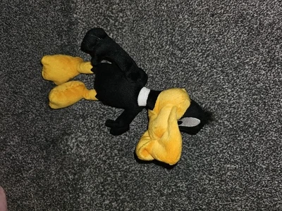 Vintage Looney Tunes 2000 Daffy Duck Play By Play Plush Cuddly Soft Toy - Image 1 of 2