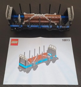 LEGO 10013 Trains My Own Train Open Freight Wagon COMPLETE w/ Instructions