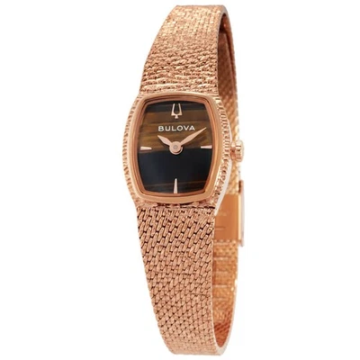 Reloj para mujer Bulova Goddess of Time cuarzo esfera marrón 97L185 Foto 1 de 3