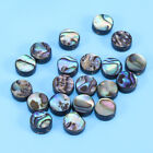  20 PCS Flat Earrings Charm Bead Colorful Loose Coin Beads Abalone Shell