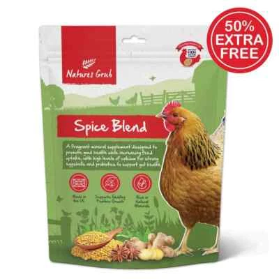 NATURES GRUB Nature's Grub Spice Blend With Probiotics 500g Chicken Food Poultry Mineral