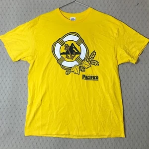 PACIFICO Cerveza Beer T-Shirt XL Yellow Cotton Mexico NWOT - Picture 1 of 7