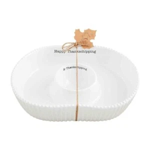 Mud Pie Home Pumpkin Shaped Thanksgiving Chip and Dip Serving Bowl - Picture 1 of 1