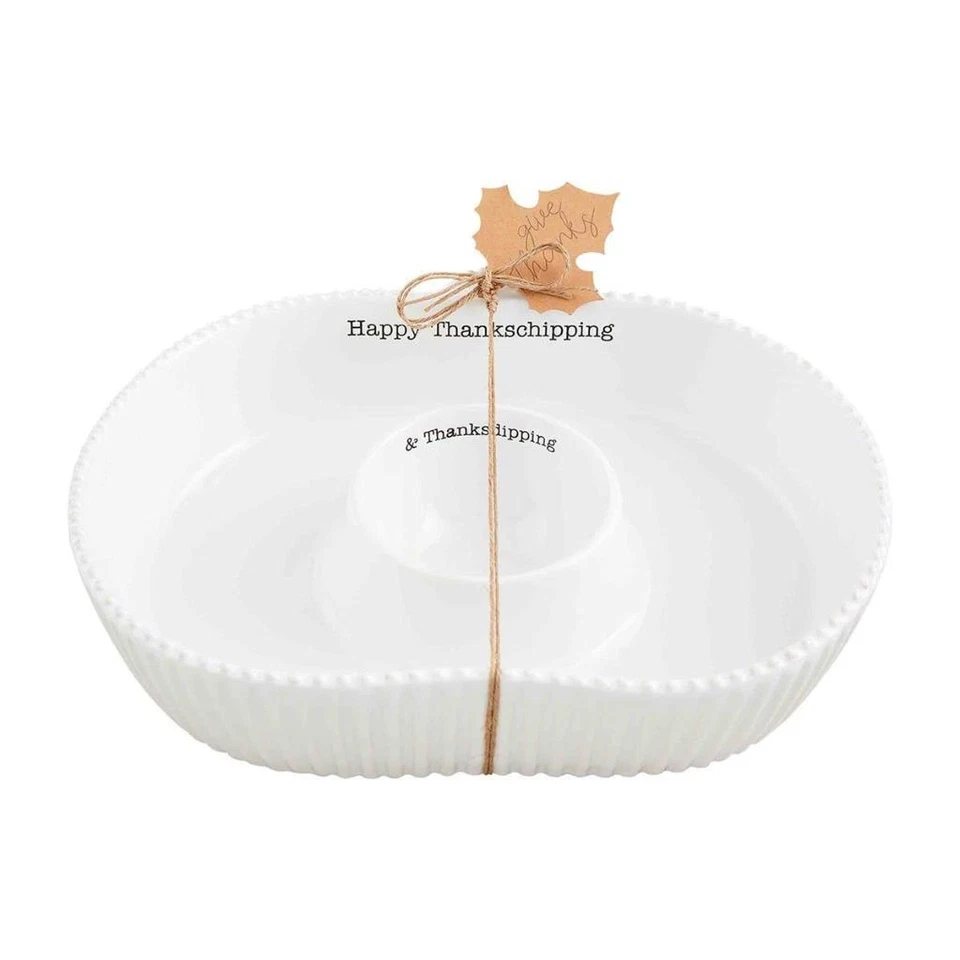 Mud Pie Home Pumpkin Shaped Thanksgiving Chip and Dip Serving Bowl - Image 1 of 1