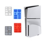 8Pcs Black Dust Plug For PS5 Slim Console Silicone Dust Protector Antidust Cover