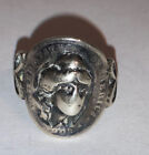 Antique 1902 Barber Dime Silver American Coin Pop Out Ring Size 5.5