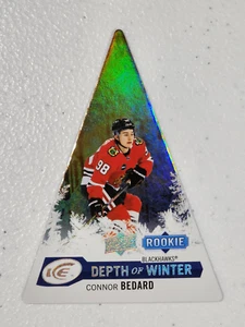Connor Bedard 2023-24 Ice Depth Of Winter White Frost Rookie Parallel #049/199 - Picture 1 of 2