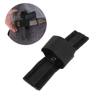 Tactical Universal Adjustable Pistol Holster with Hook Loop Botton Snap Closure - Picture 1 of 15