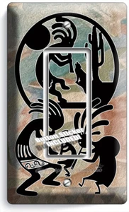 KOKOPELLI SOUTHWEST HOPI FERTILITY SPERIT 1 GANG GFCI LIGHT SWITCH PLATES DECOR - Picture 1 of 1